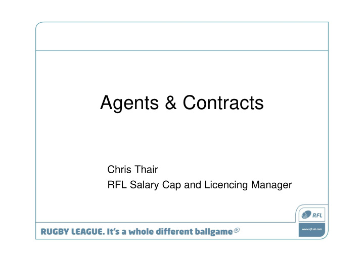 agents contracts
