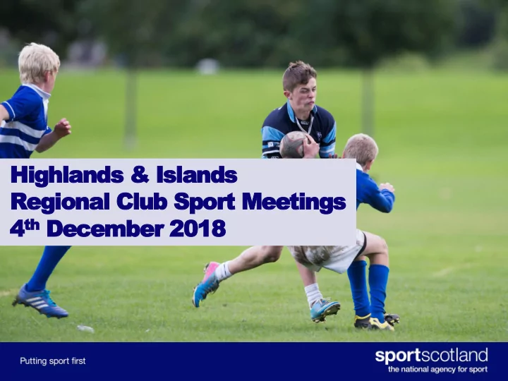 regional club sport meetings