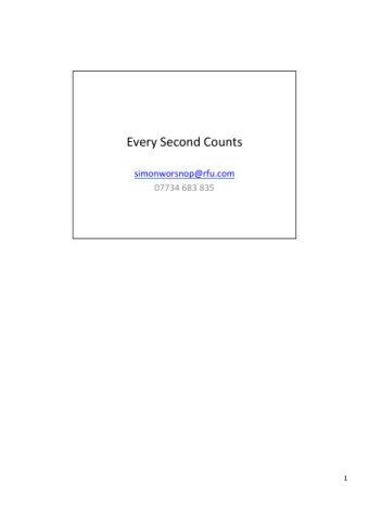 1    I  have  coached  rugby  and  S  &amp;  C  for  30  years.