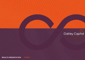 RESULTS PRESENTATION  FY2018  0  Contents  1  1  Key Financial Highlights  P 2-3  2  Portfolio