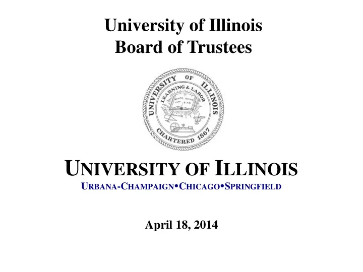 u niversity of i llinois