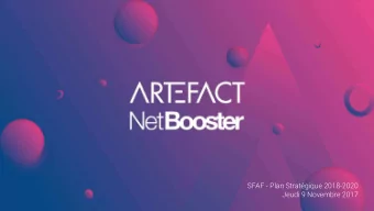 SFAF - Plan Stratgique 2018-2020  Jeudi 9 Novembre 2017  The Merger  The Market  The Vision  The