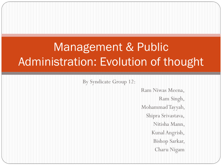 management public