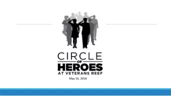 May 16, 2018  Background  Current Veterans Reef (fishing) since 1999  A new diving