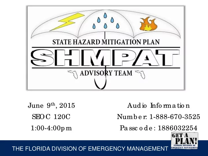june 9 th 2015 audio i nfo rma tio n se oc 120c numb e r