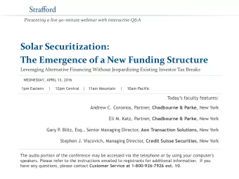 The Emergence of a New Funding Structure  Leveraging Alternative Financing Without Jeopardizing