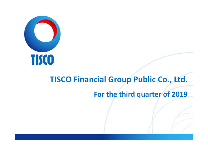 tisco financial group public co ltd