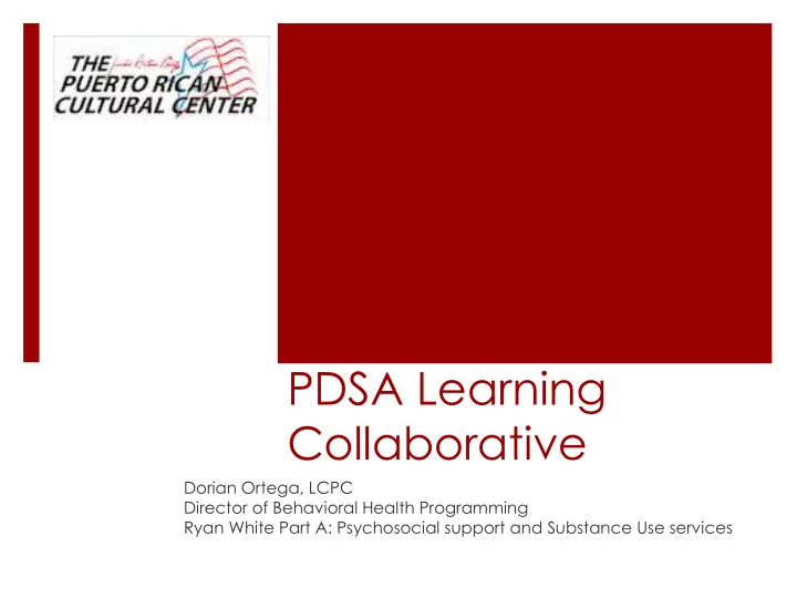 pdsa learning