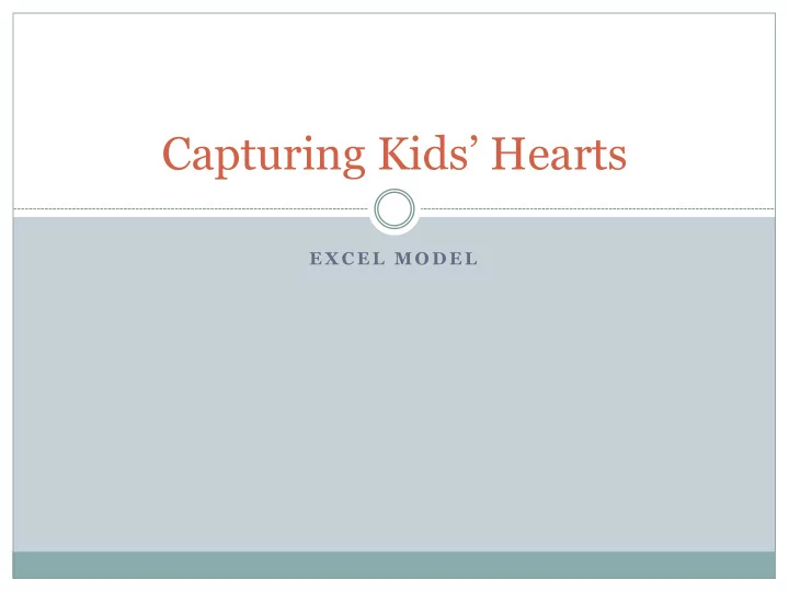 capturing kids hearts