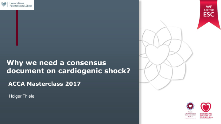 why we need a consensus
