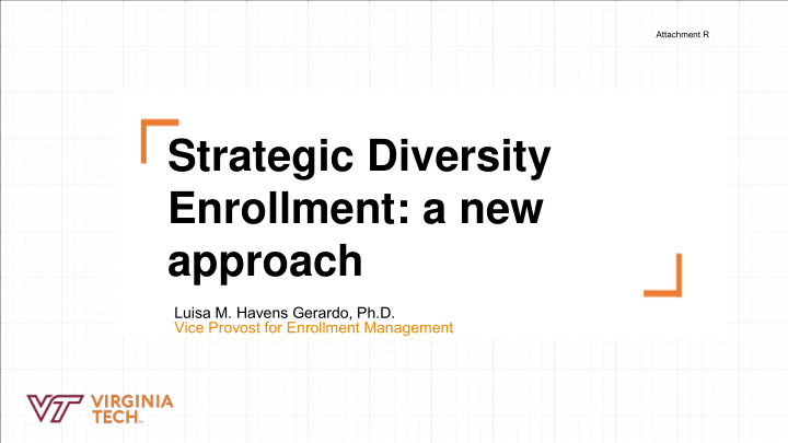 strategic diversity enrollment a new approach