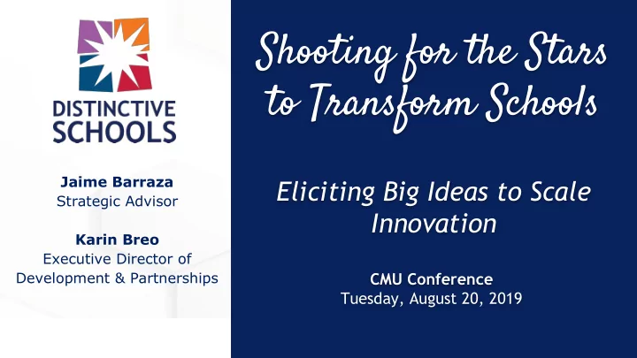 shooting for the stars to transform schools