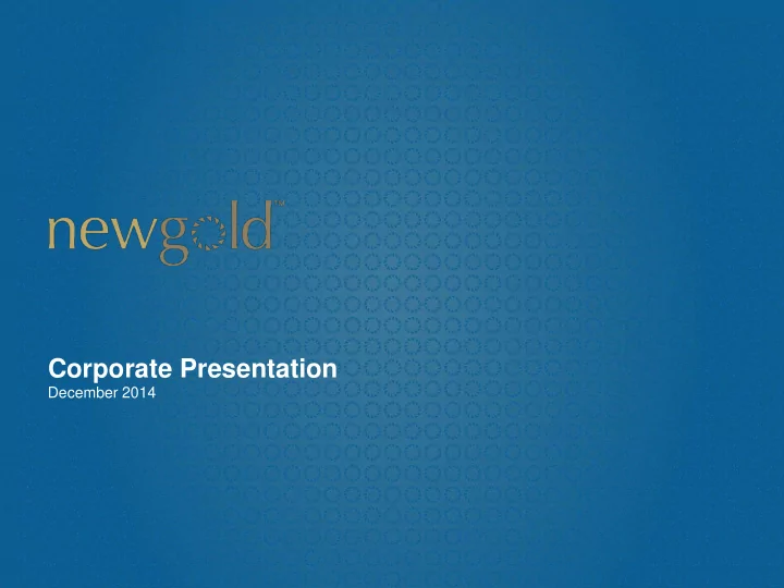 corporate presentation