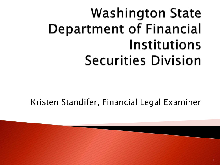 kristen standifer financial legal examiner