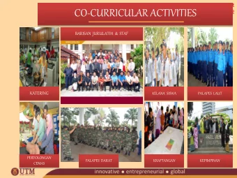 CO-CURRICULAR ACTIVITIES  9-12 July 2012  BARISAN  JURULATIH  &amp;  STAF  KATERING  KELANA  SISWA