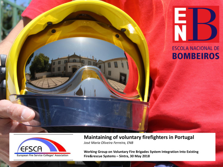 maintaining of voluntary firefighters in portugal