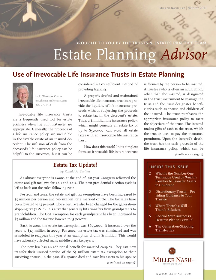 estate planning advisor