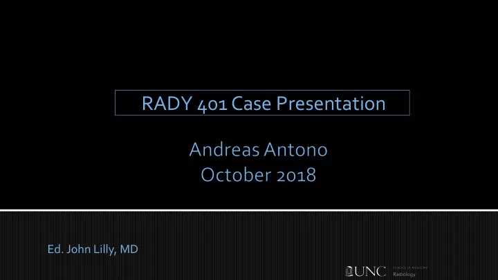 rady 401 case presentation