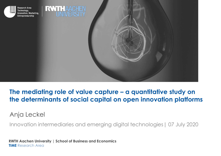 the determinants of social capital on open innovation