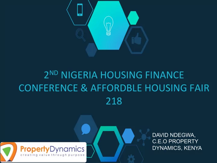 2 nd nigeria housing finance conference affordble housing