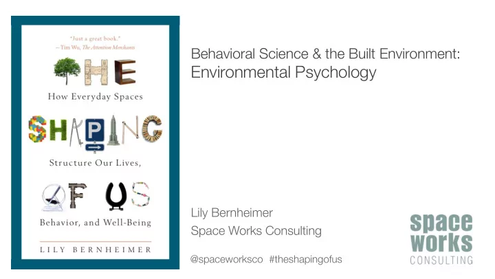 environmental psychology