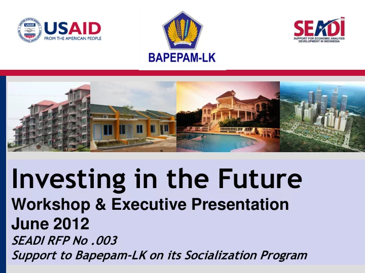investing in the future