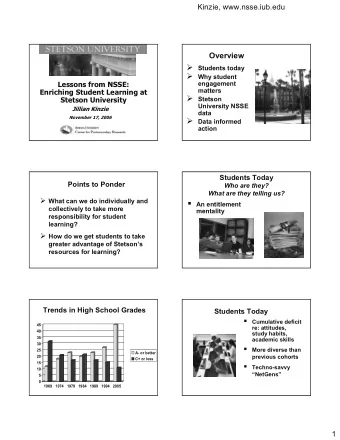 An entitlement  collectively to take more  mentality  mentality  responsibility for student