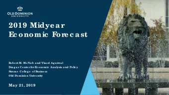 2019 Midye a r  E  c onomic  F  ore c a st  R  obe r  t M. Mc Na b a nd Vinod Ag a r  wa l  Dra g a