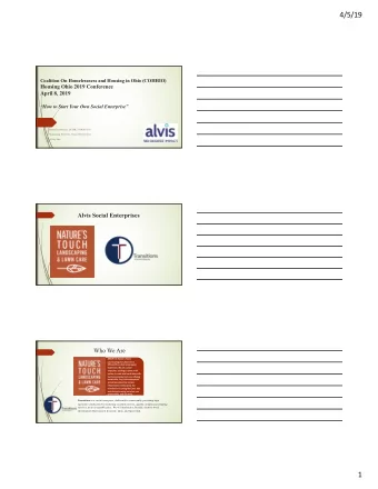 4/5/19  Coalition On Homelessness and Housing in Ohio (COHHIO)  Housing Ohio 2019 Conference  April