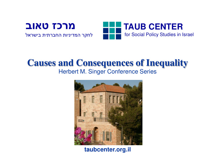 for social policy studies in israel