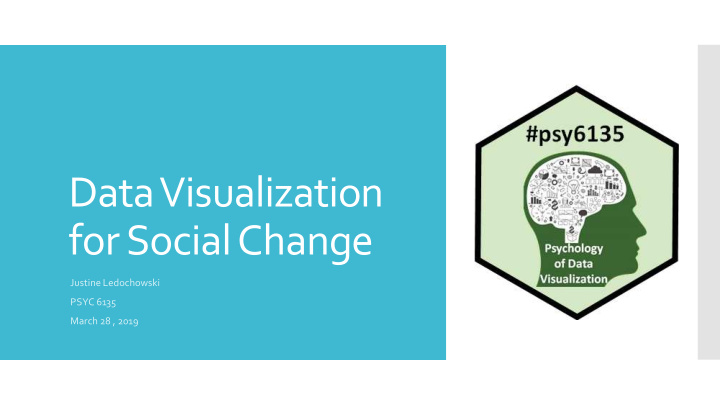 data visualization for social change
