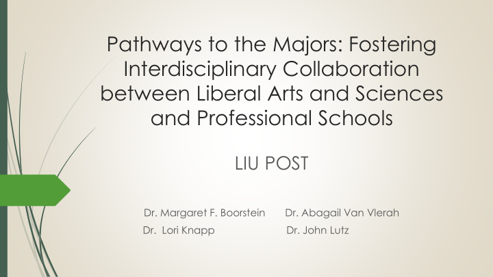 interdisciplinary collaboration