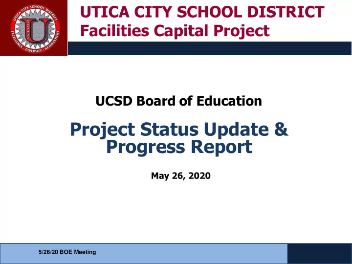 project status update
