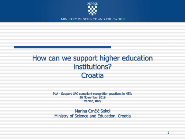 how can we support higher education institutions croatia