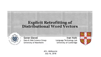 1  Data &amp; Web Science Group  Language Technology Lab  University of Mannheim  University of