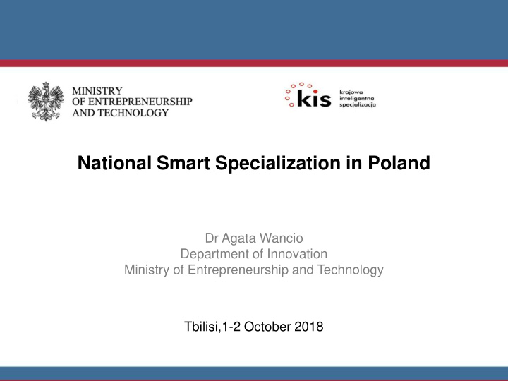 national smart specialization in poland