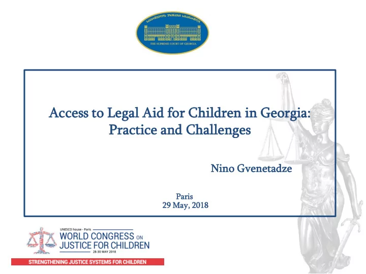 access ac s to o legal al ai aid for or chil ildren dren