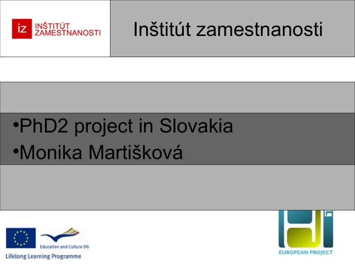 in tit t zamestnanosti
