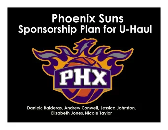 Phoenix  Suns   Brand Personality  High Energy  Large fan following on social media