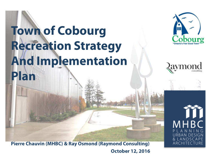 town of cobourg recreation strategy and implementation