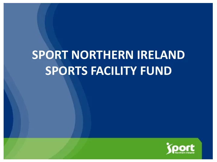 sports facility fund