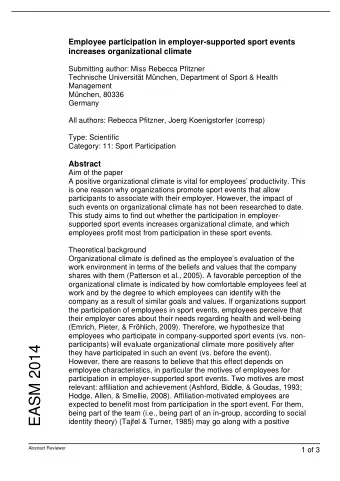 EASM 2014  they have participated in such an event (vs. before the event).  However, there are