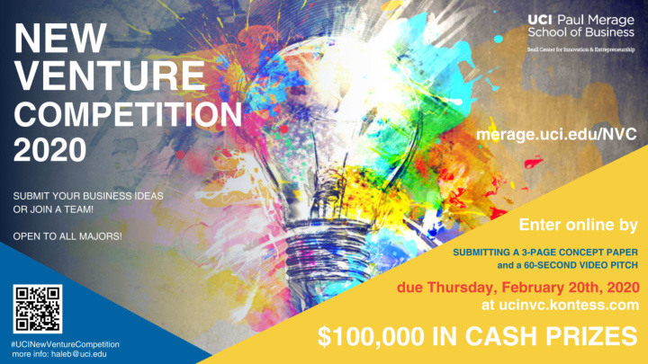 uci new venture competition 2020