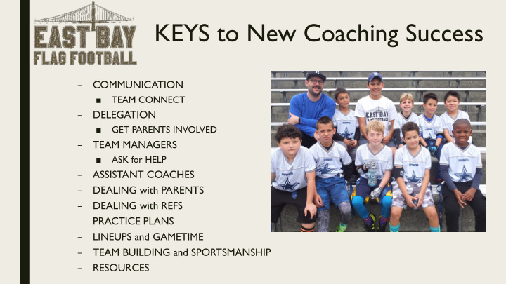 keys to new coaching success
