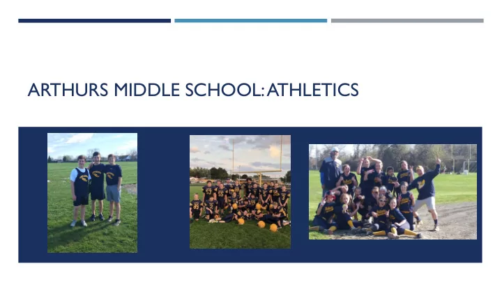 arthurs middle school athletics mission statement of