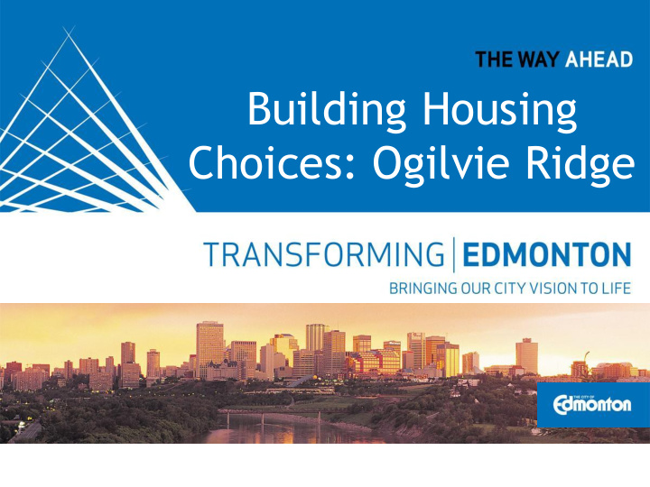 building housing choices ogilvie ridge evening overview