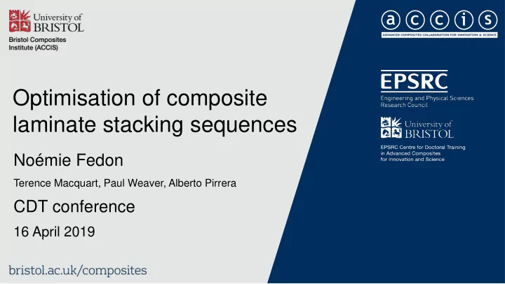laminate stacking sequences
