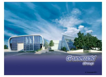 Grunewald 2011  Grunewald 2011  2  Contents  Company Data  Lines of Business  CAD /