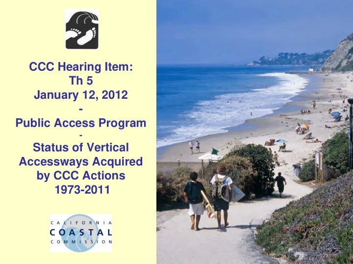 ccc hearing item th 5 january 12 2012 public access