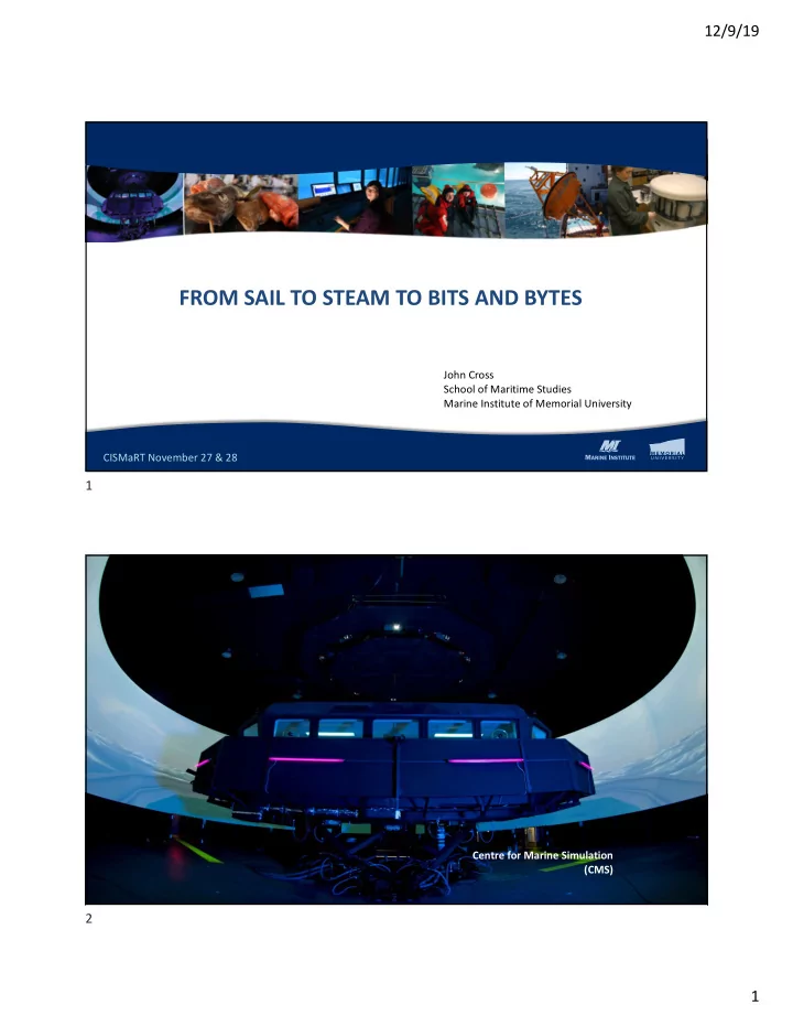 from sail to steam to bits and bytes